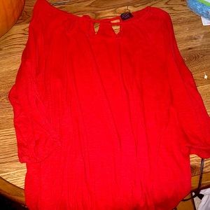 Red blouse